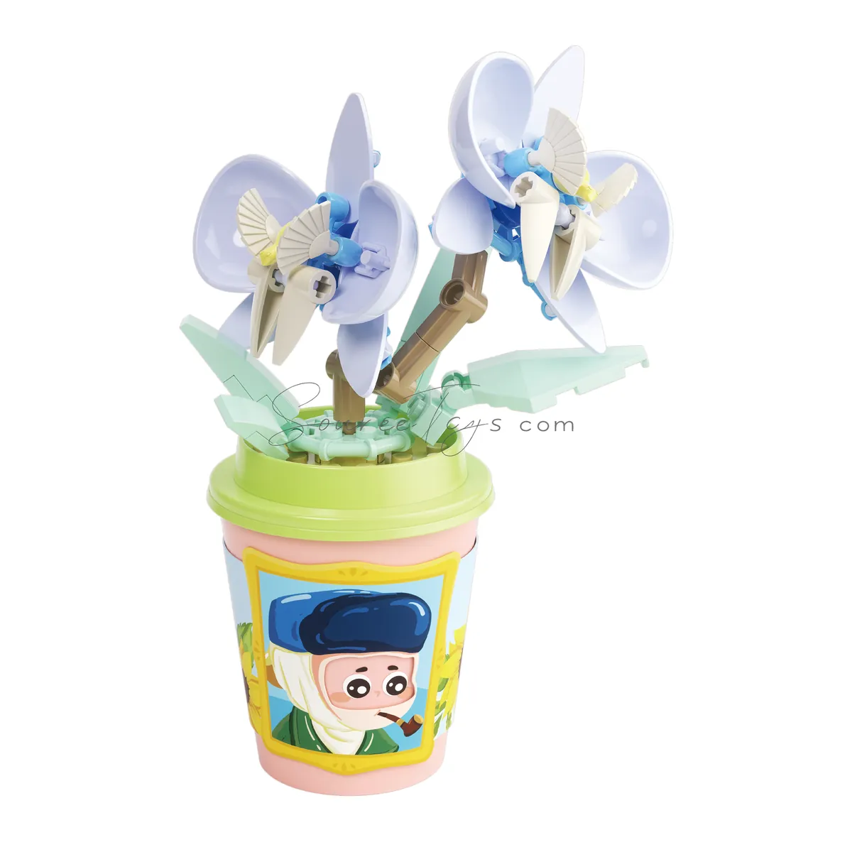 DIY Educational Building Blocks Art Cup Orchid DIY Educational Building Blocks Art Cup Orchid
