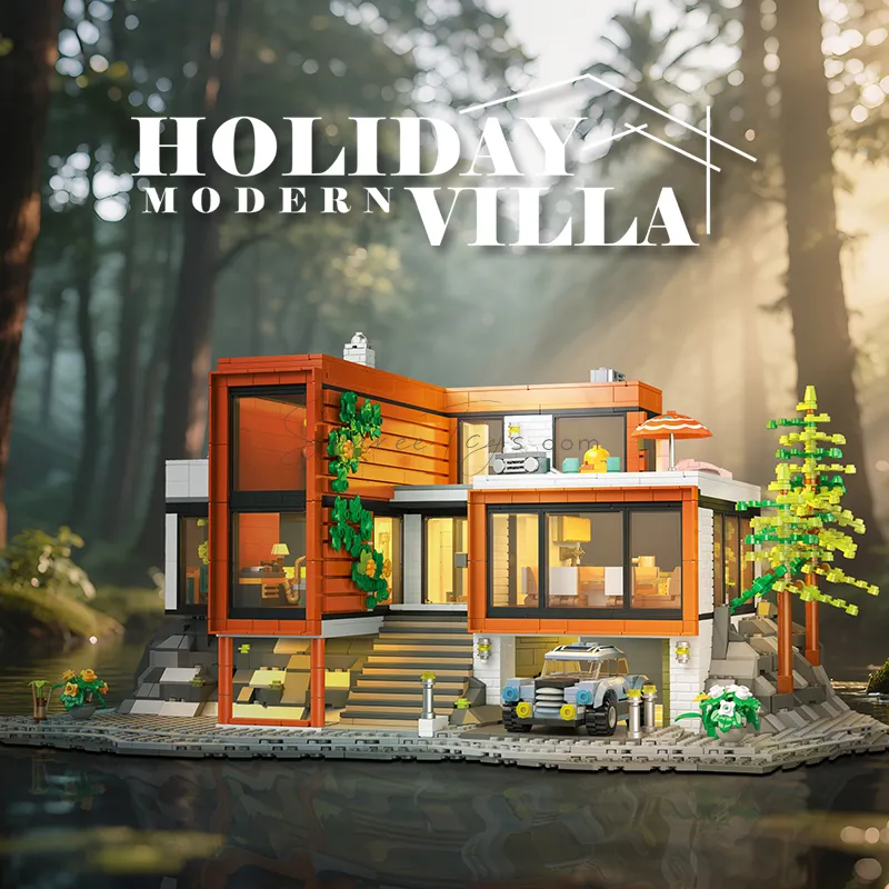 Holiday Villa Playset with Lights, Chinese-English Packaging Holiday Villa Playset with Lights, Chinese-English Packaging