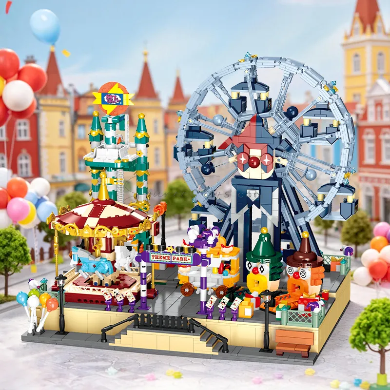Amusement Park Remote & Bluetooth Building Blocks Set Amusement Park Remote & Bluetooth Building Blocks Set