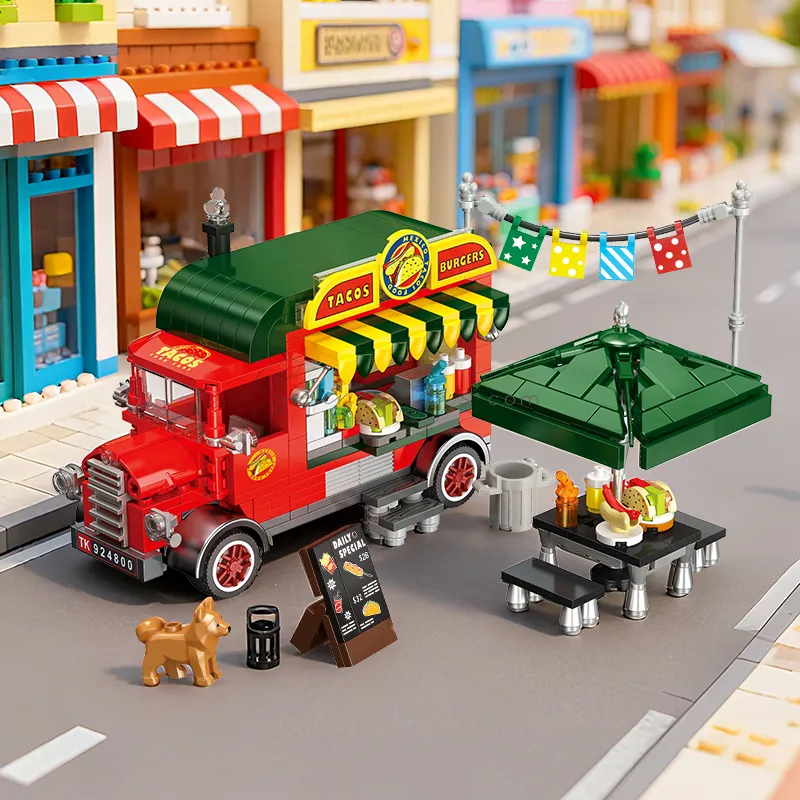 Mexican Taco Truck Building Blocks Set Mexican Taco Truck Building Blocks Set