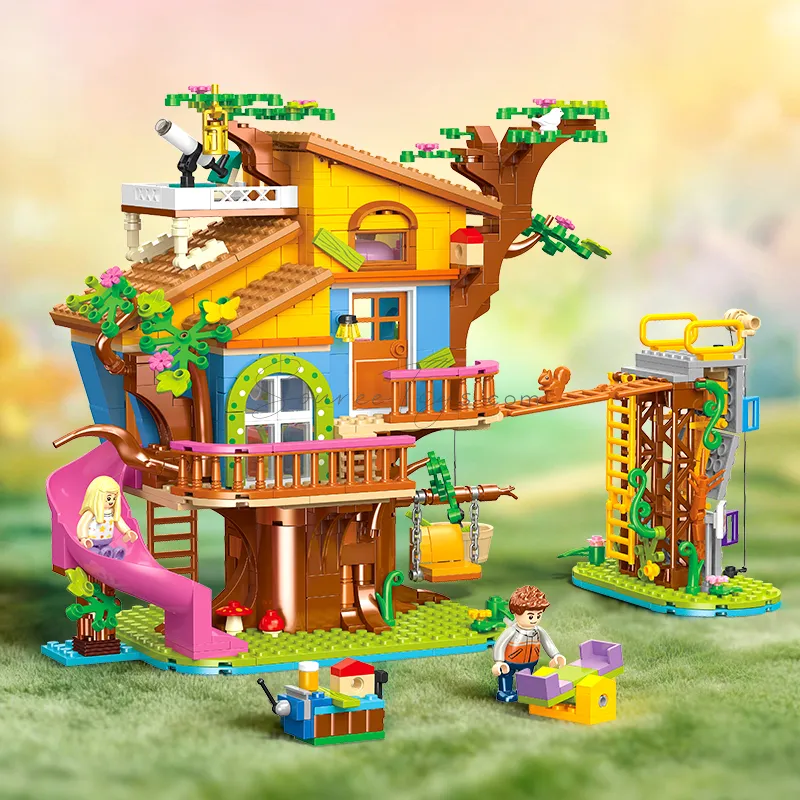 Rock Climbing Treehouse Building Blocks Set Rock Climbing Treehouse Building Blocks Set