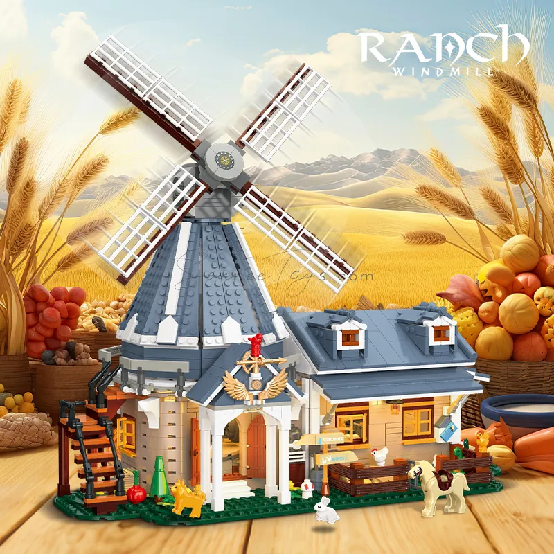 Windmill Farm Building Blocks with Lights Windmill Farm Building Blocks with Lights
