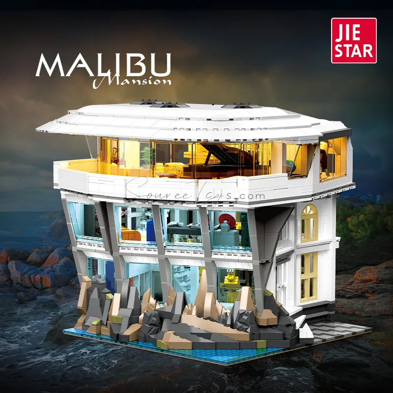 Malibu Villa Building Blocks with Lights Malibu Villa Building Blocks with Lights