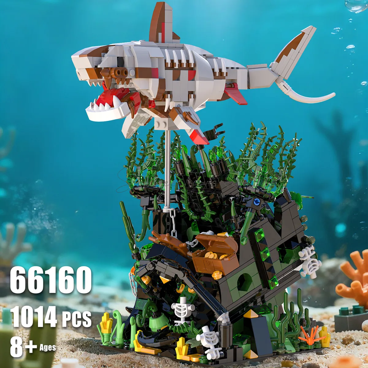 Skeleton Shark Shipwreck Building Set Skeleton Shark Shipwreck Building Set
