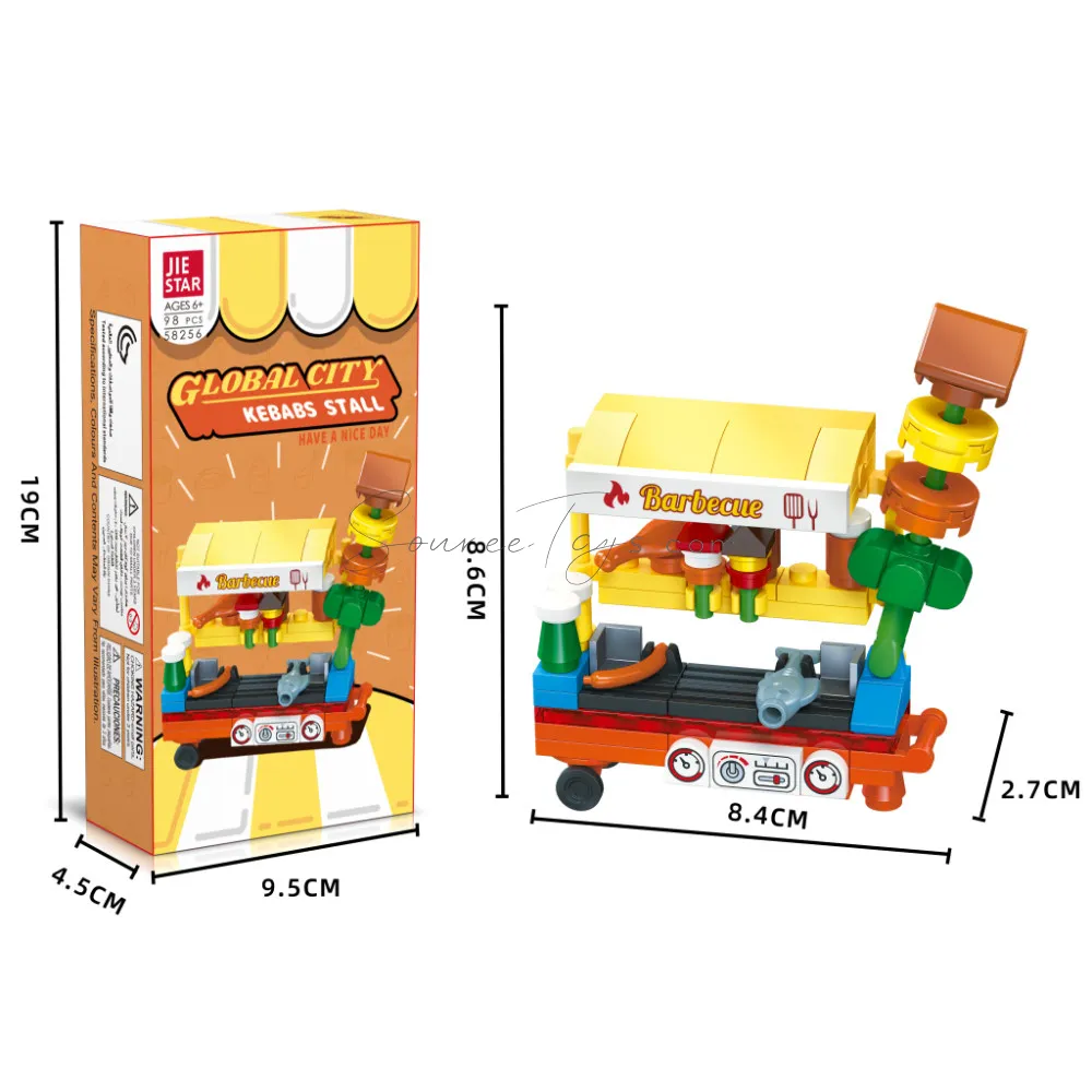 BBQ Stall Building Blocks Set