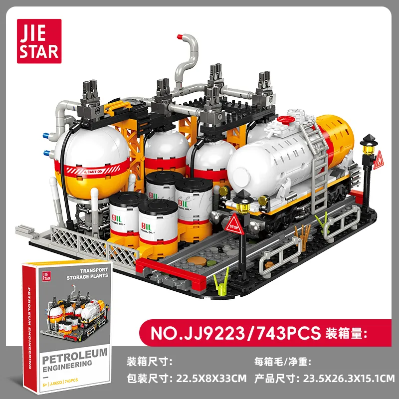 Oil Engineering Transport & Storage Building Blocks Set Oil Engineering Transport & Storage Building Blocks Set