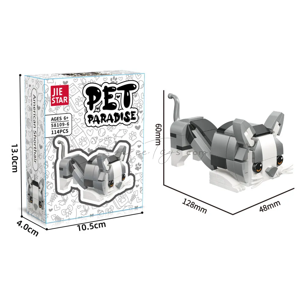 Short-haired Cat Building Blocks Short-haired Cat Building Blocks