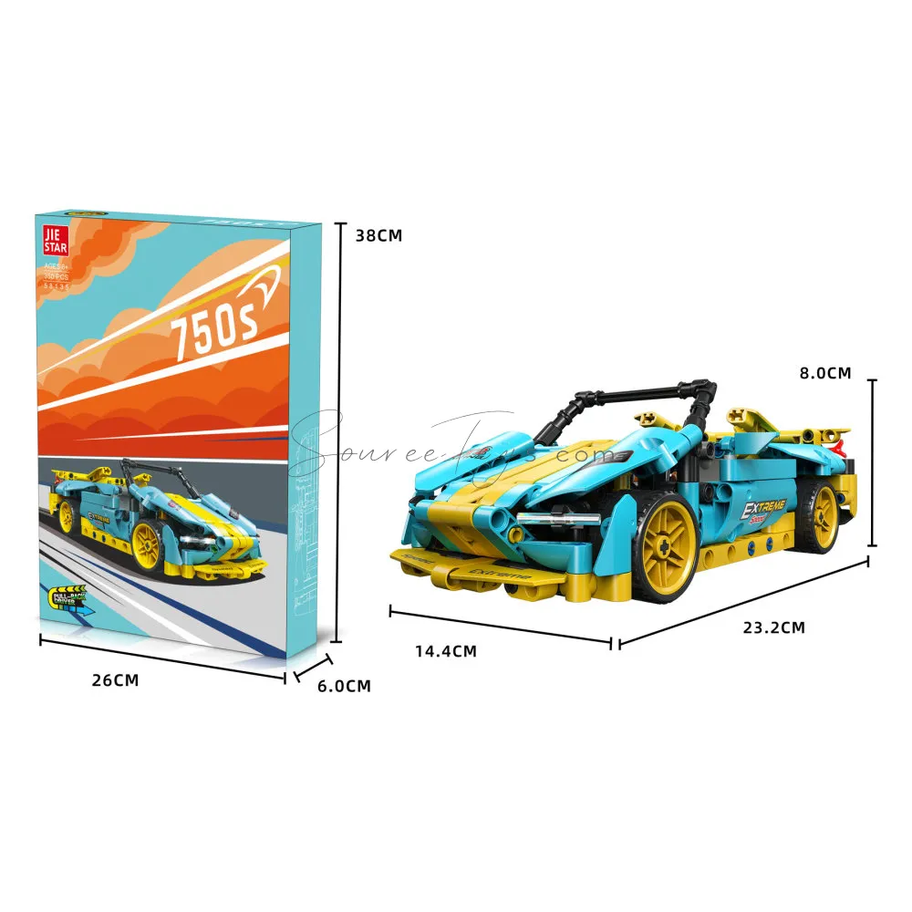 Pull-Back Sports Car Building Set Pull-Back Sports Car Building Set