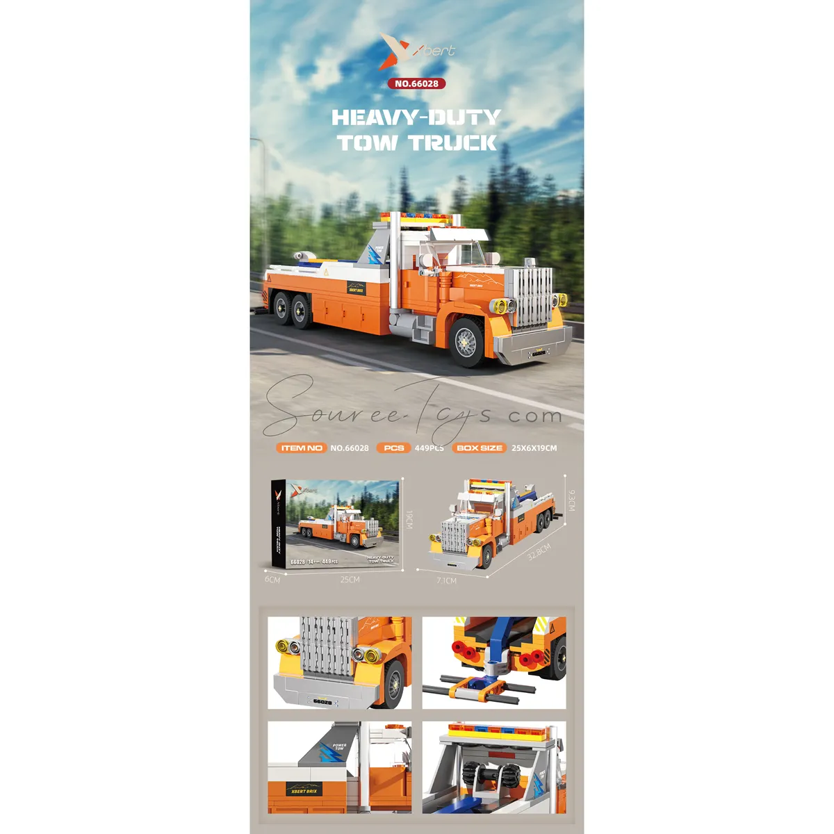 American Highway Trailer Building Set