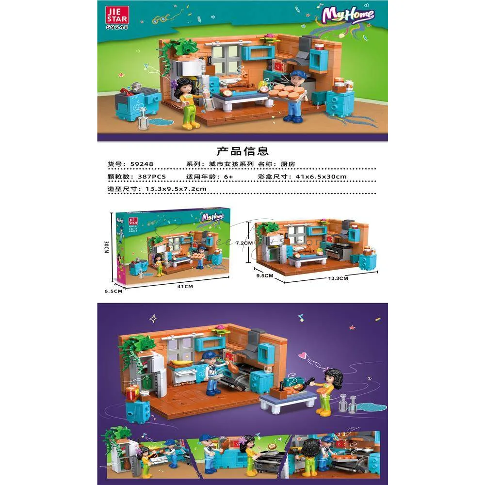 Kitchen Building Blocks Set (Chinese-English Packaging) Kitchen Building Blocks Set (Chinese-English Packaging)