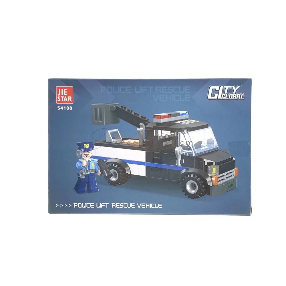 Police Rescue Lifting Vehicle Building Set Police Rescue Lifting Vehicle Building Set