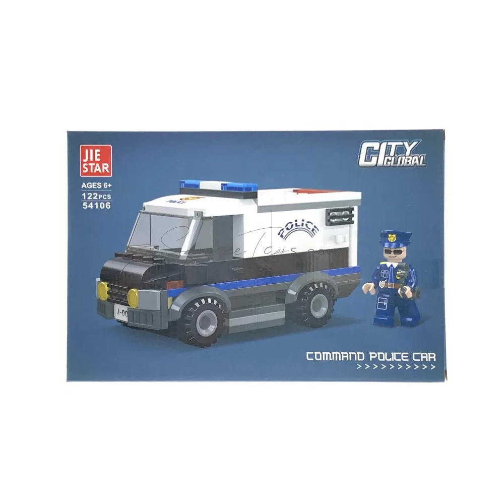 Command Police Car Building Blocks Set Command Police Car Building Blocks Set