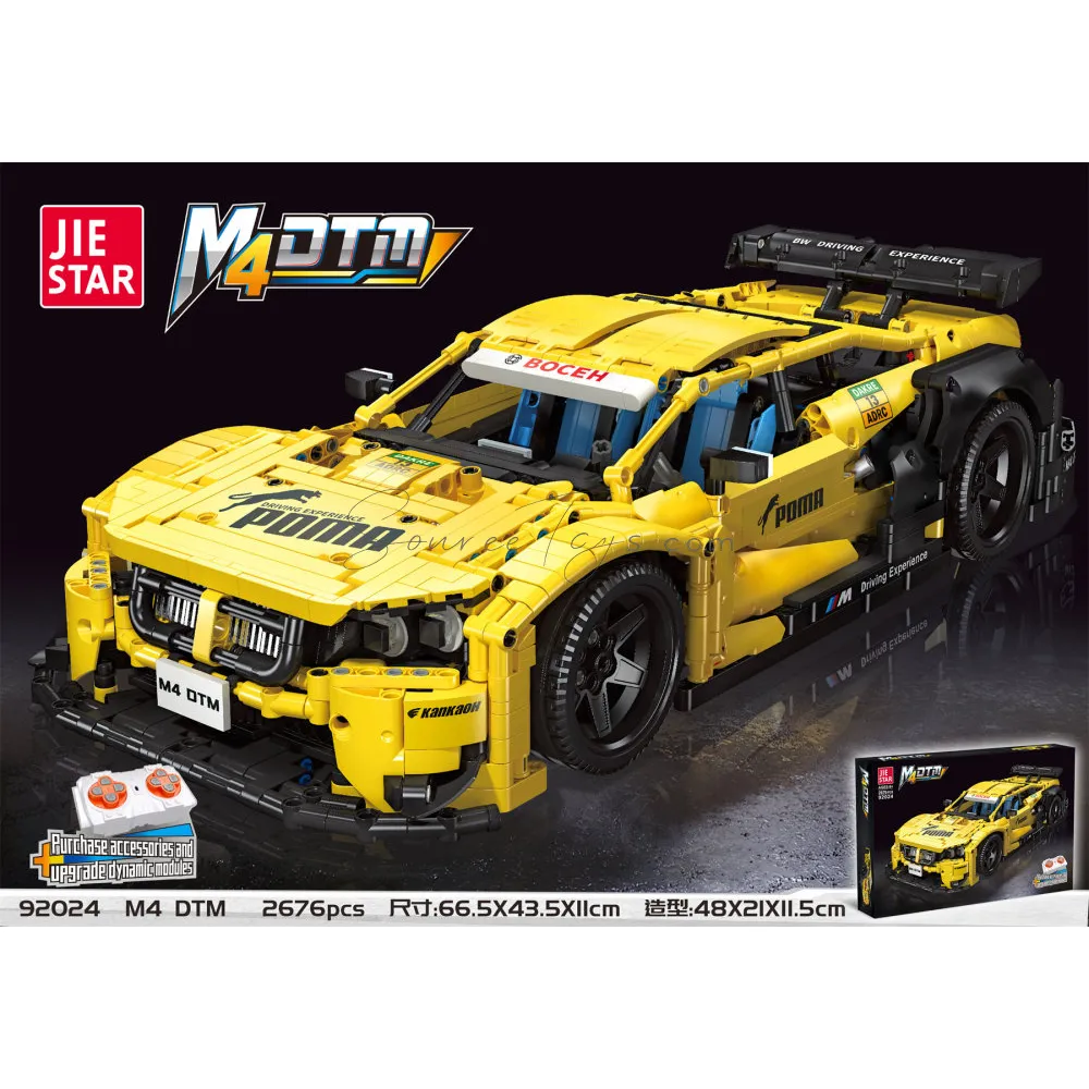 1:10 M4 DTM RC Car Building Blocks Set (Batteries Not Included)