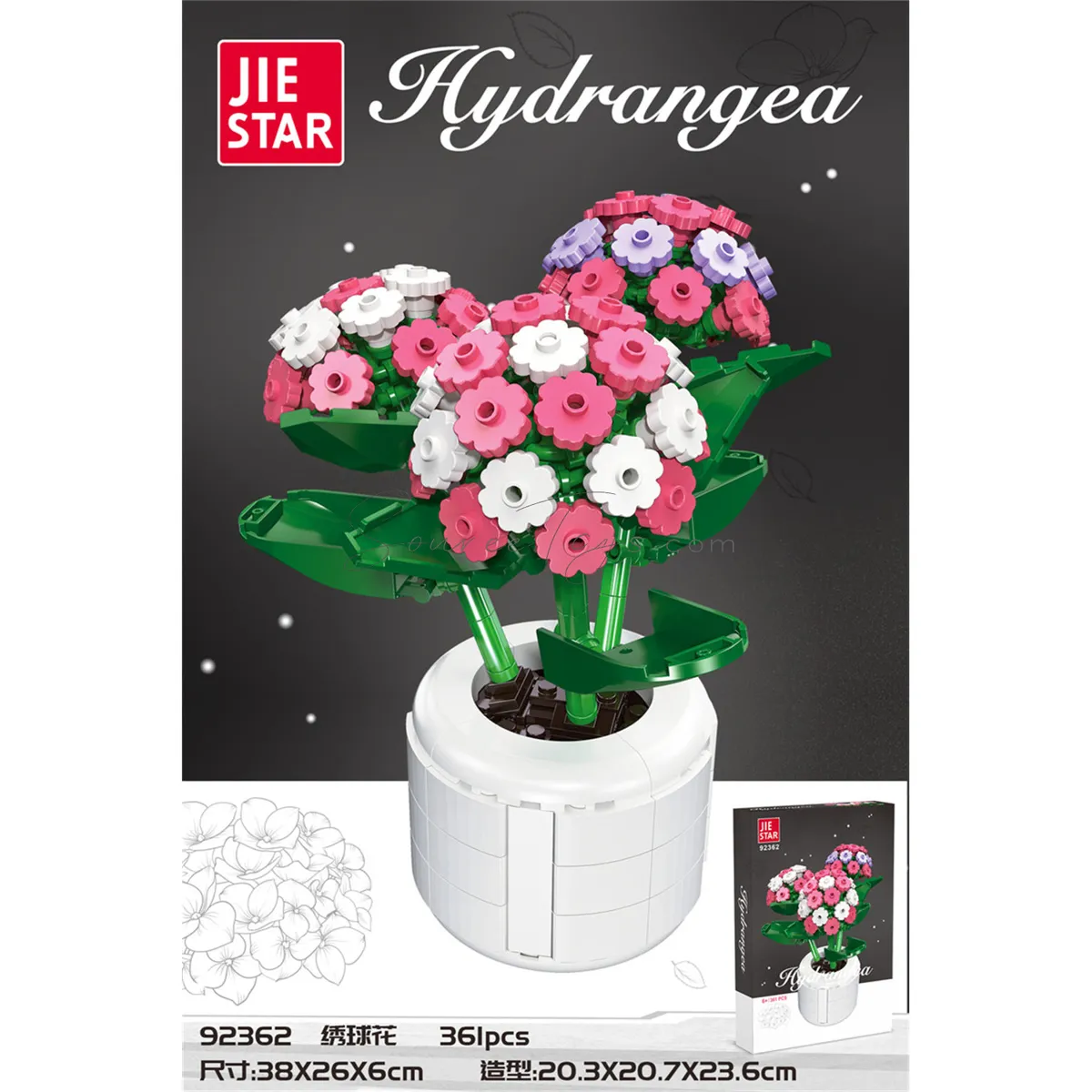 Hydrangea Building Blocks|Universal Box Hydrangea Building Blocks|Universal Box
