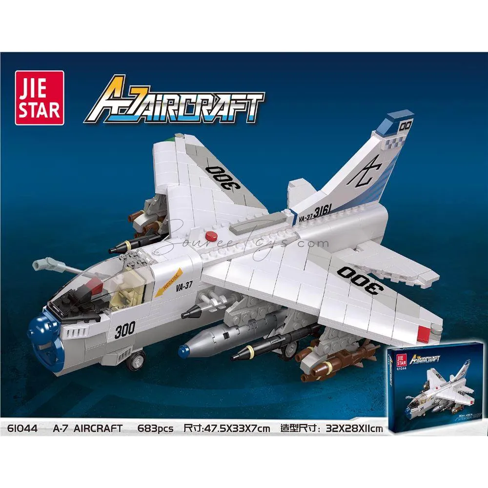 A7 Pirate Attack Jet Building Blocks Set A7 Pirate Attack Jet Building Blocks Set