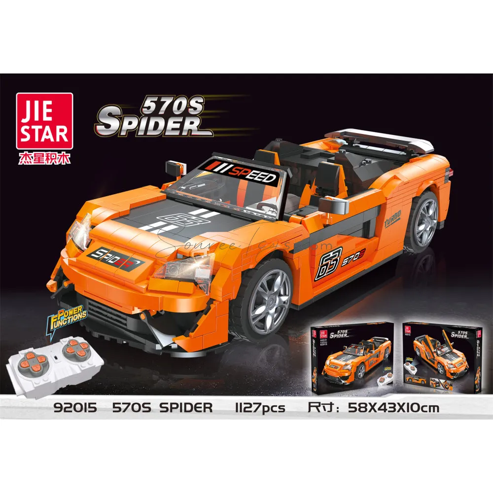 1:14 570S Spider RC Building Block Kit (Batteries Not Included)