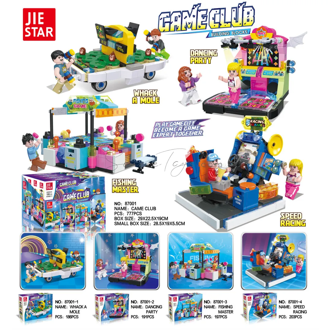 Electric Game Club 4-Pack Mini Building Blocks Electric Game Club 4-Pack Mini Building Blocks