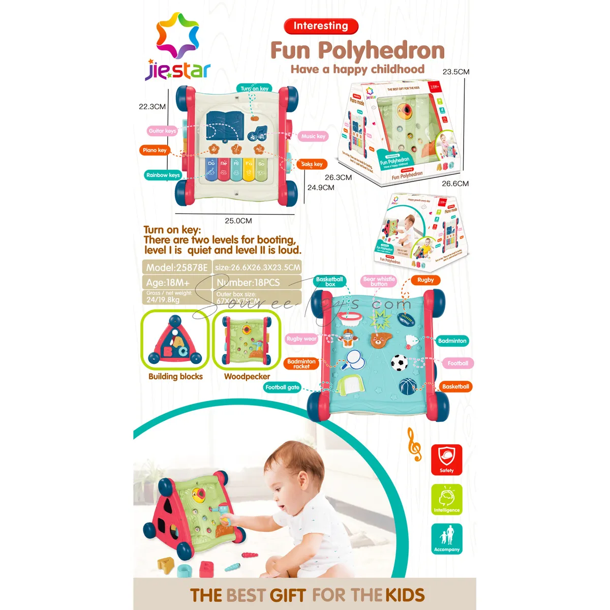 Triangle Polyhedron Window Box Toy