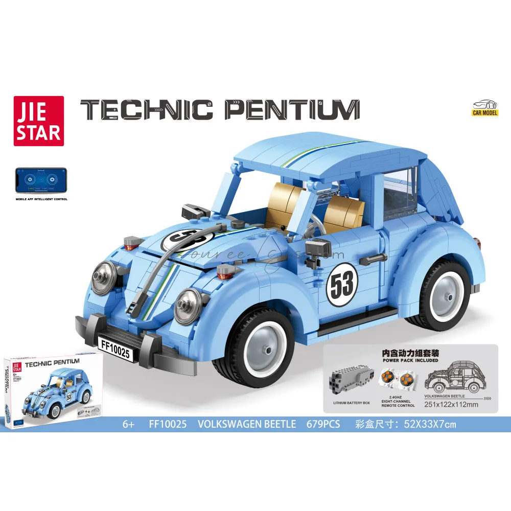 Remote Control Bluetooth Beetle Building Blocks