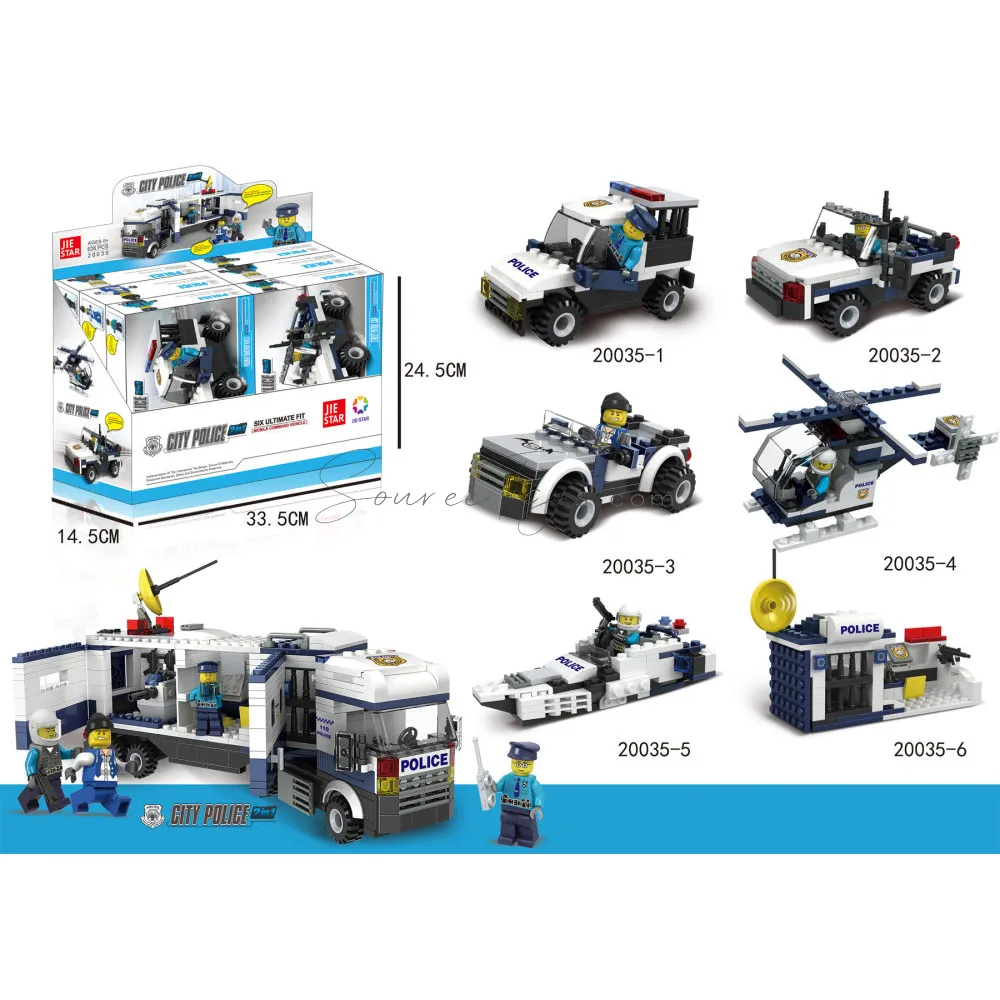 City Police Mini Building Block Set City Police Mini Building Block Set
