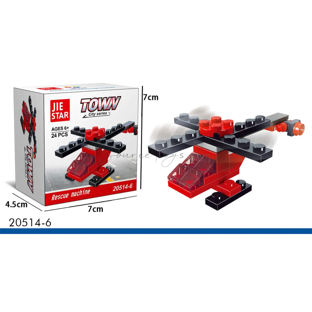 Rescue Plane Building Blocks Set Rescue Plane Building Blocks Set