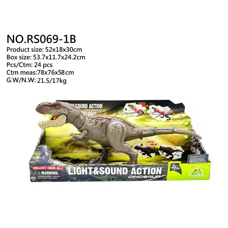 Large push-button rotating T-Rex dinosaur toy