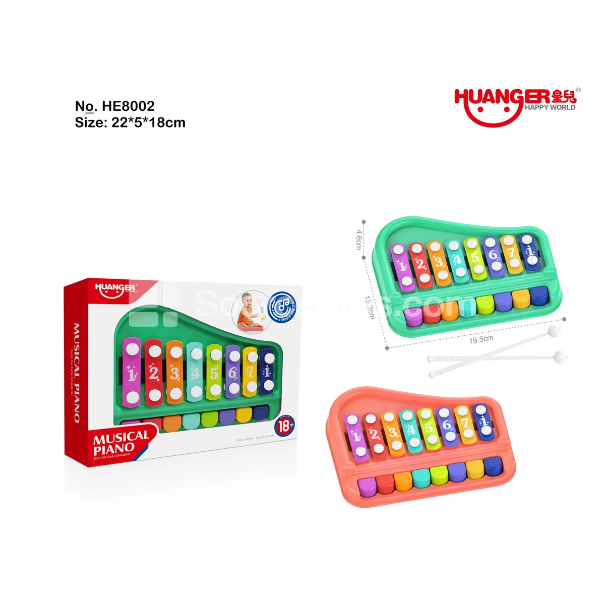 8-Key Mini Xylophone 8-Key Mini Xylophone