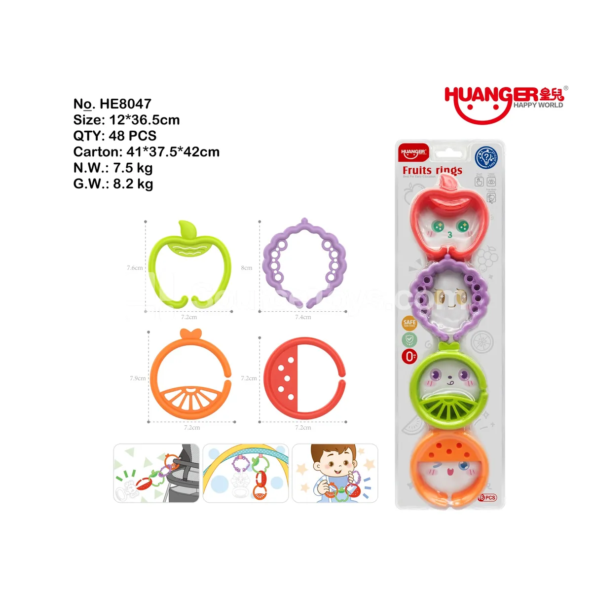 Fun Fruit Teether Ring