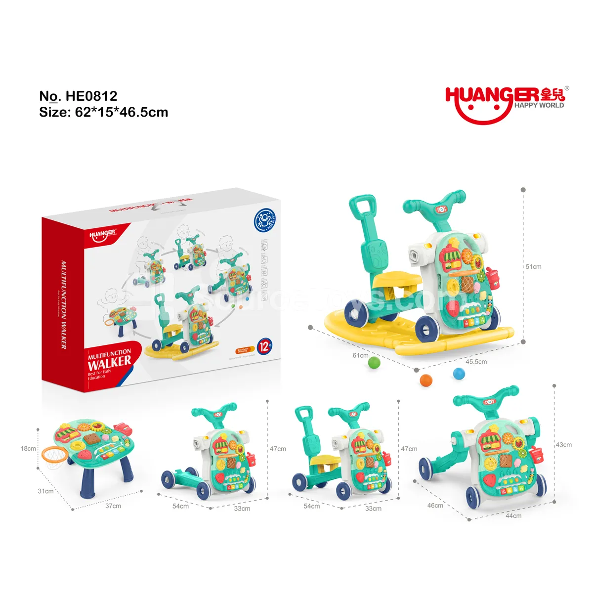 5-in-1 Push & Ride-on Toy 5-in-1 Push & Ride-on Toy