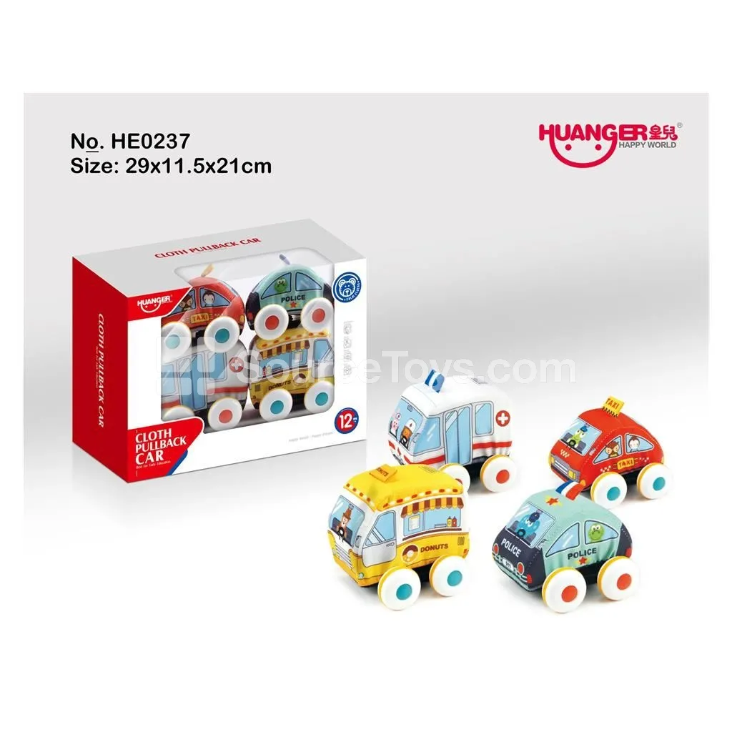 Baby Cartoon Fabric Car (4 Styles, 4-Wheel Cars) Baby Cartoon Fabric Car (4 Styles, 4-Wheel Cars)