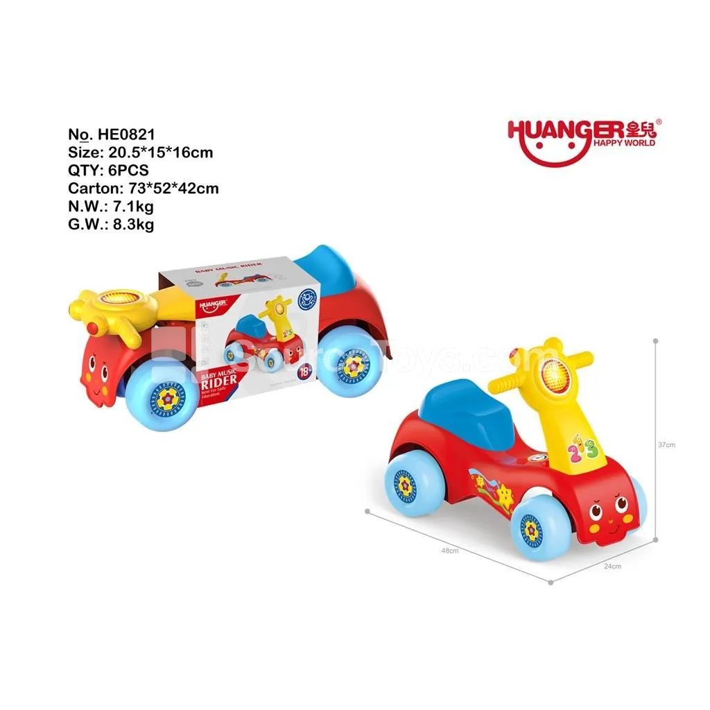 Baby Ride-On Scooter with Lights & Music Baby Ride-On Scooter with Lights & Music