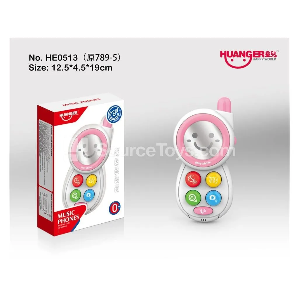 Musical Sleep Toy Phone (Pink)