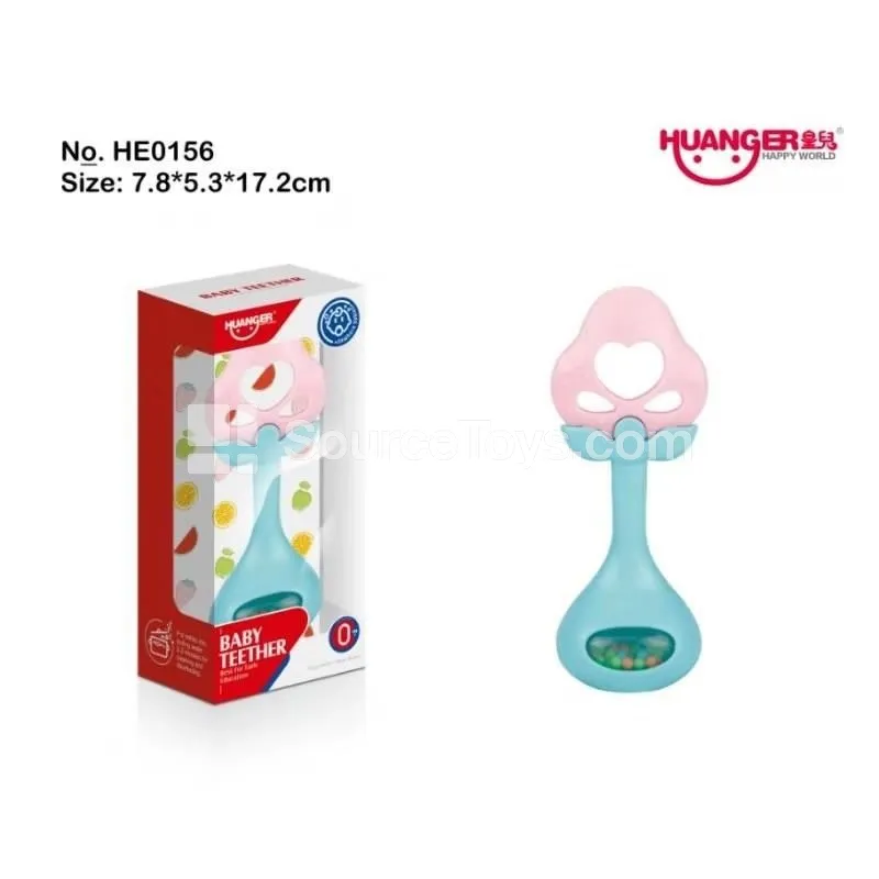 Silicone Fruit Rattle (Strawberry) Silicone Fruit Rattle (Strawberry)