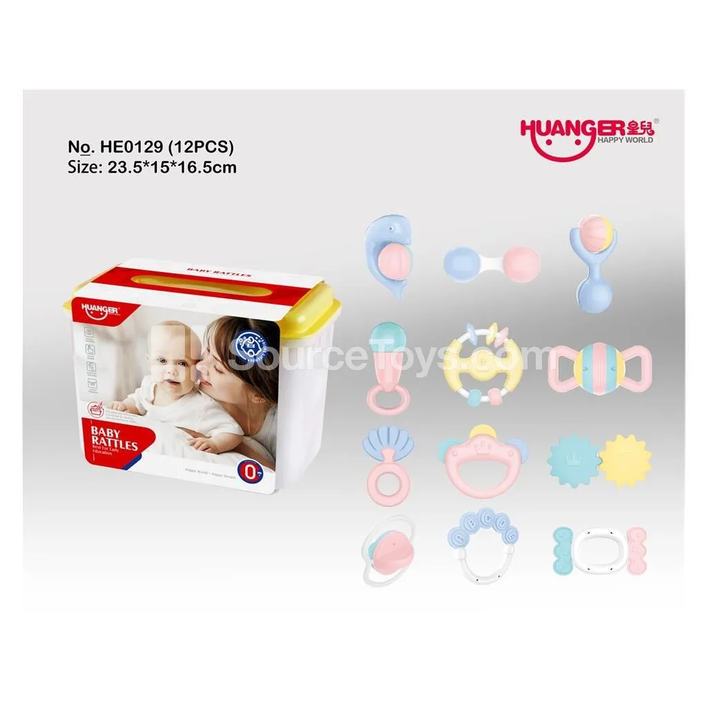 PP Rattle 12-Piece Set with Storage Box PP Rattle 12-Piece Set with Storage Box