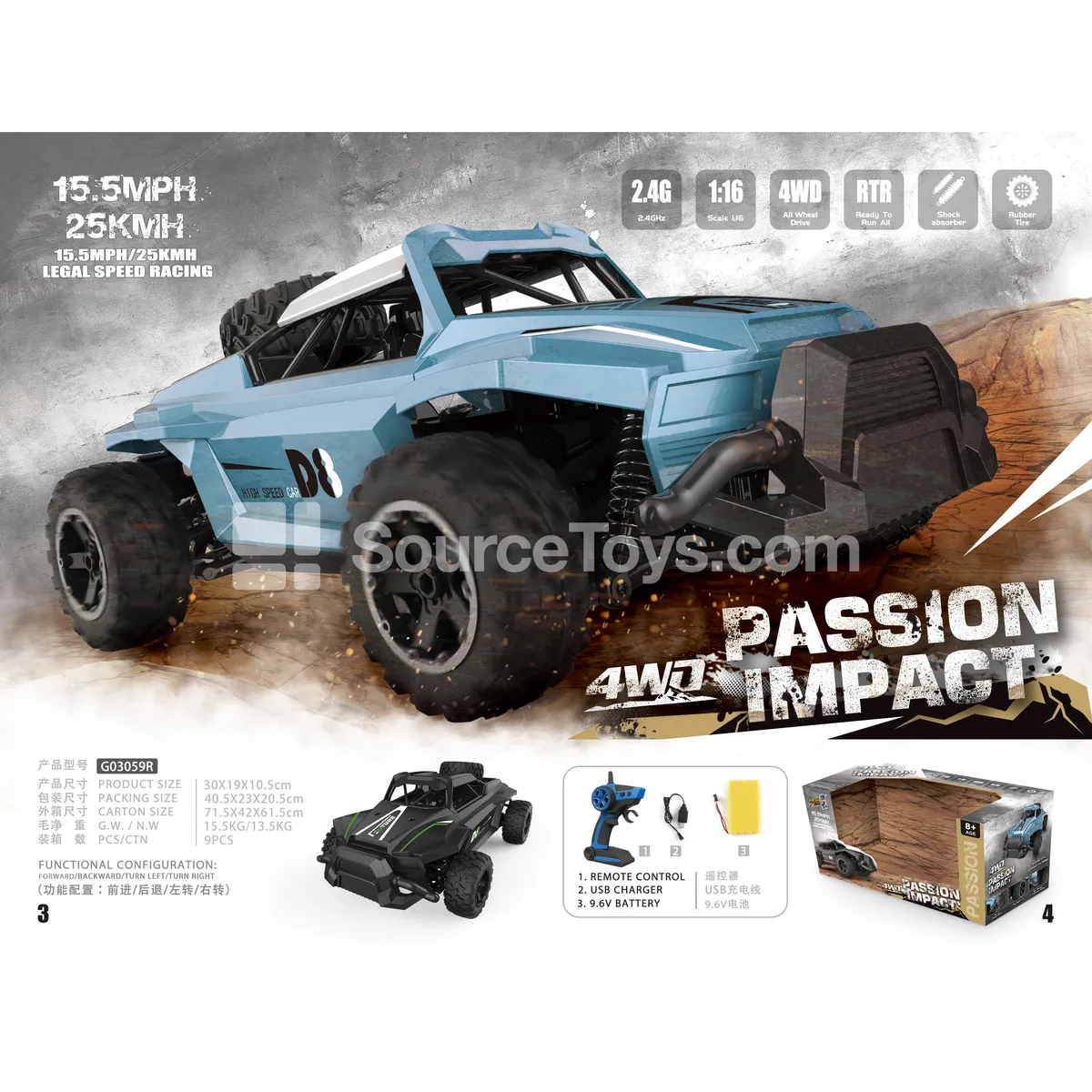 2.4G Remote Control High-Speed Car 2.4G Remote Control High-Speed Car