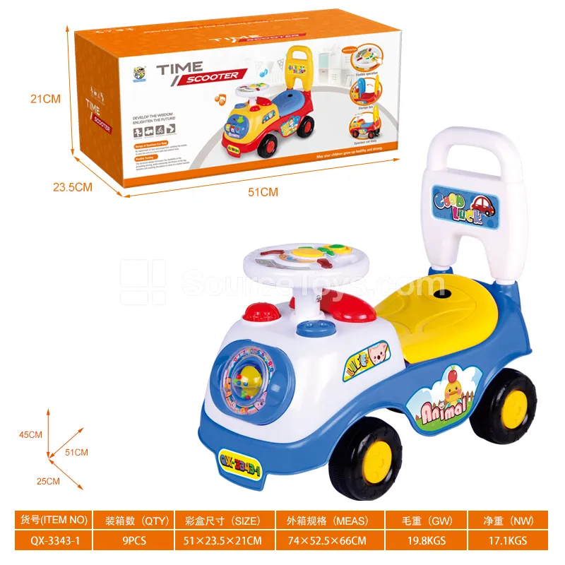 Ride-On Scooter with Music Steering Wheel Ride-On Scooter with Music Steering Wheel