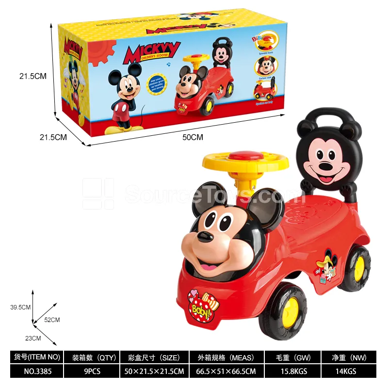 Ride-On Scooter with Whistle Steering Wheel Ride-On Scooter with Whistle Steering Wheel