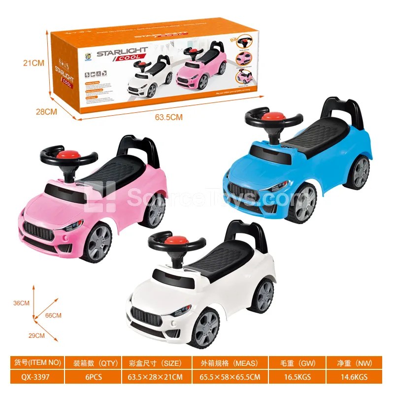 Ride-On Scooter with Whistle Steering Wheel (GCC) Ride-On Scooter with Whistle Steering Wheel (GCC)