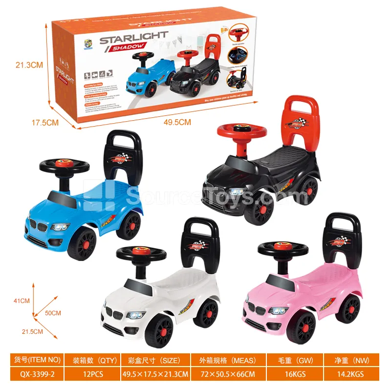 Ride-on Car with Backrest and Steering Wheel Horn Ride-on Car with Backrest and Steering Wheel Horn