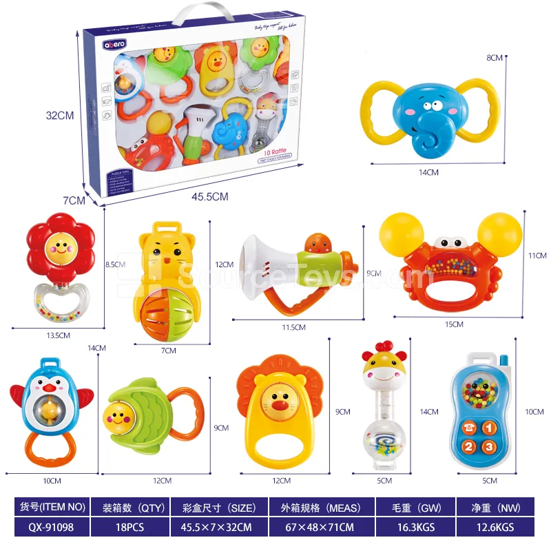 10-Piece Rattle Set 10-Piece Rattle Set