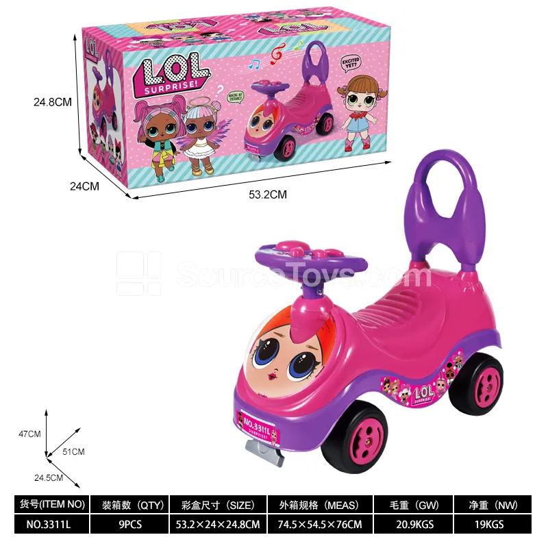 Fashion Doll Scooter Ride-On with Music Steering Wheel Fashion Doll Scooter Ride-On with Music Steering Wheel
