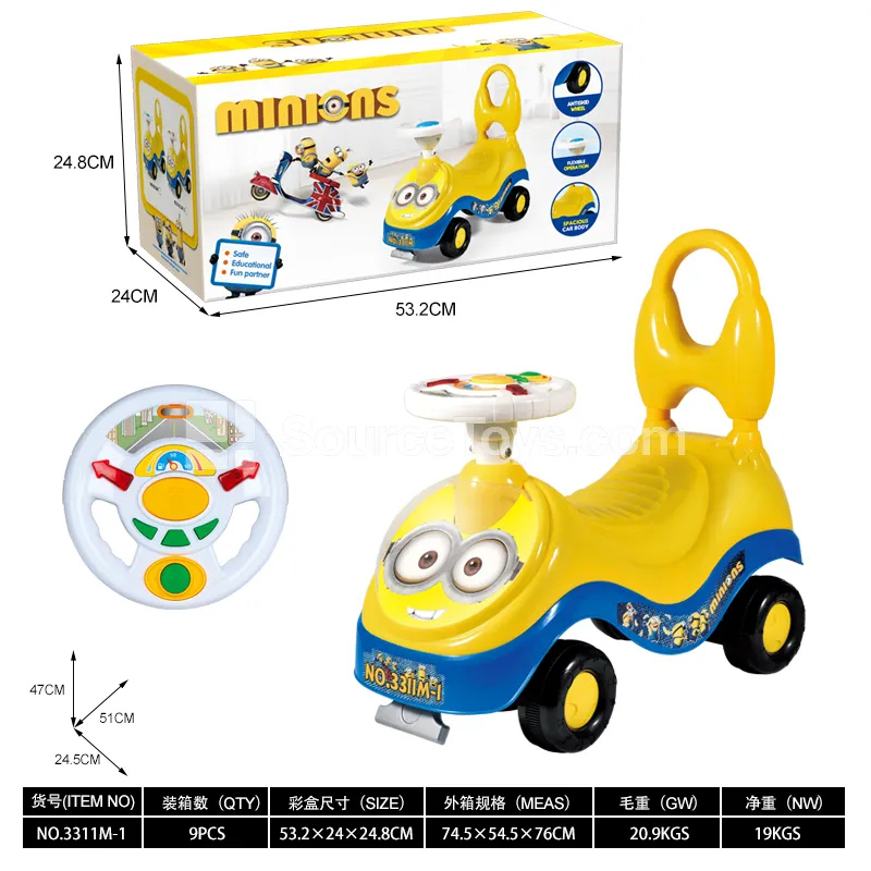 Kids Ride-on Scooter with Music Steering Wheel Kids Ride-on Scooter with Music Steering Wheel