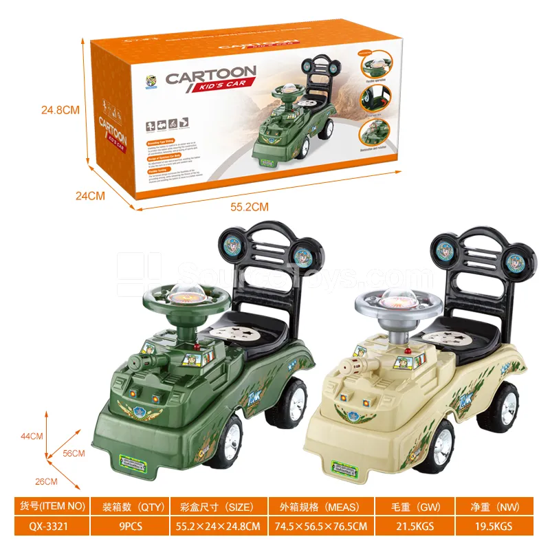 Musical Scooter Ride-On with Whistle Steering Wheel Musical Scooter Ride-On with Whistle Steering Wheel