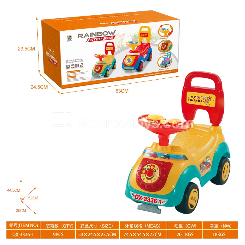 Ride-On Scooter with Music Steering Wheel (GCC) Ride-On Scooter with Music Steering Wheel (GCC)