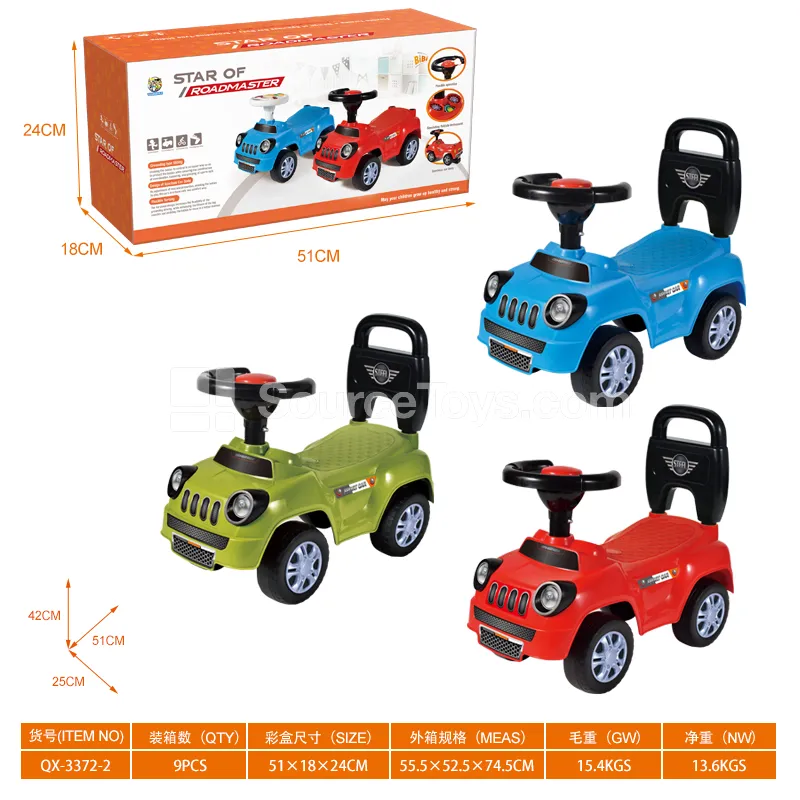 Ride-On Car with Horn Steering Wheel and Backrest Ride-On Car with Horn Steering Wheel and Backrest