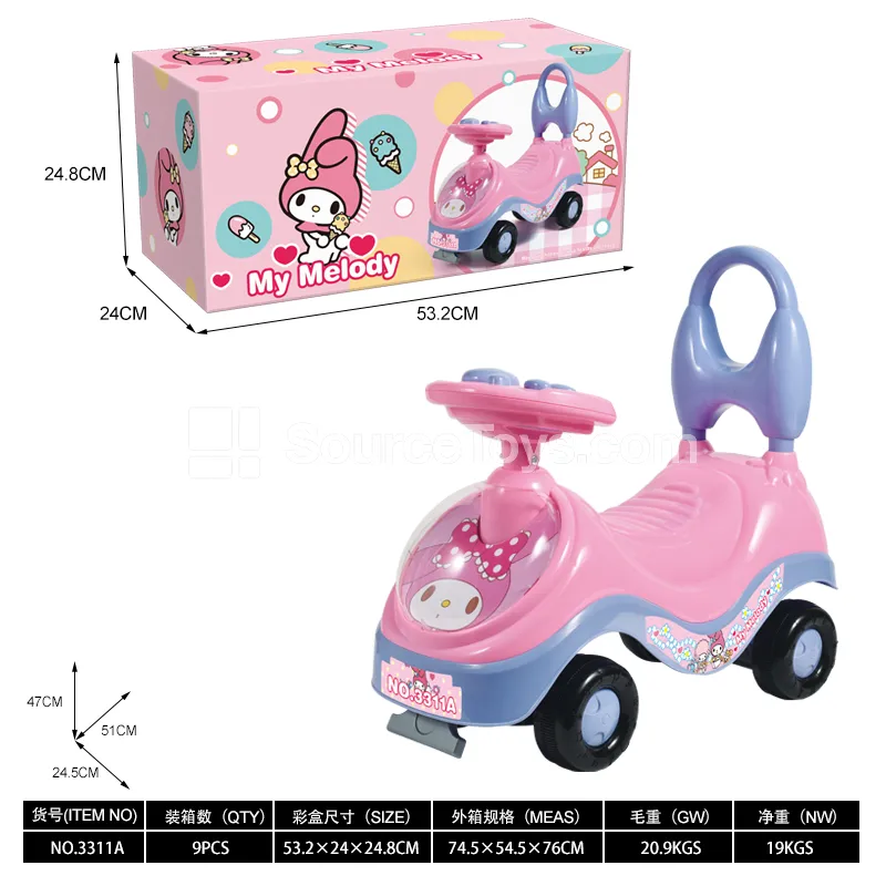 Melody Scooter Ride-On with Music Steering Wheel (GCC) Melody Scooter Ride-On with Music Steering Wheel (GCC)