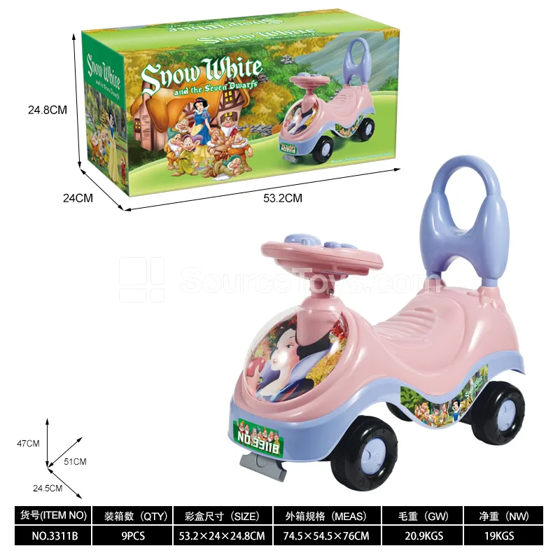 Princess-Themed Ride-On with Musical Steering Wheel GCC Princess-Themed Ride-On with Musical Steering Wheel GCC