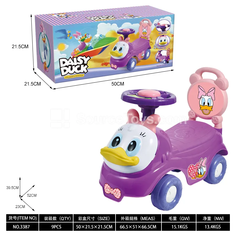 Duck Scooter Ride-On (BB Horn Steering Wheel)