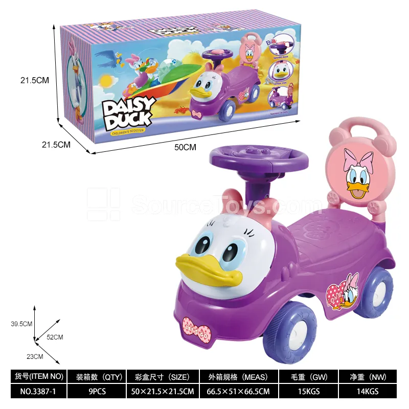 Daisy Duck Music Scooter Ride-On (Music Steering Wheel)