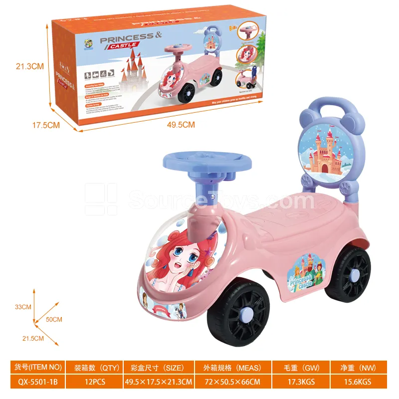 Scooter Ride-On with Music Steering Wheel